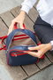 Zoozie Bags Oslo - Azul marino y rojo